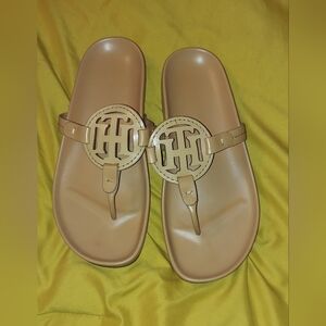 Tommy Hilfiger Tan Women's Sandals In Size 7